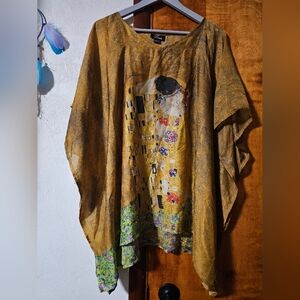 Gold Kaftan Gustav Klimt's "The Kiss" NWT